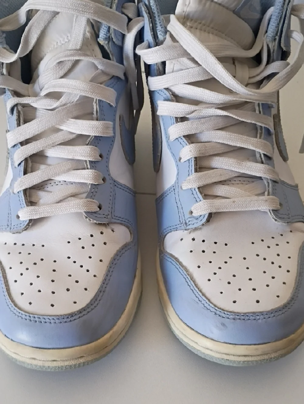 Nike High-Top Sneakers in White Light Blue Nike Dunk High 'Aluminum' sneaker 6.5